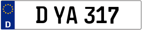 Trailer License Plate